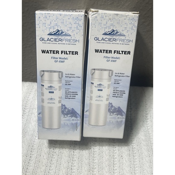 GLACIER FRESH Other - 2PK GLACIER FRESH GF-XWF Water Filter Replacement GE French Door & Side By Side